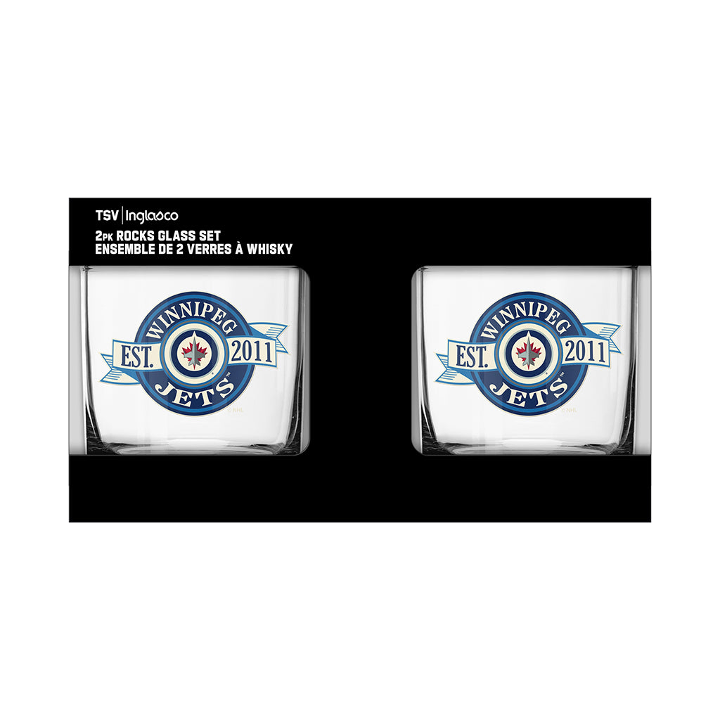 2 PACK BANNER ROCKS GLASS | True North Shop