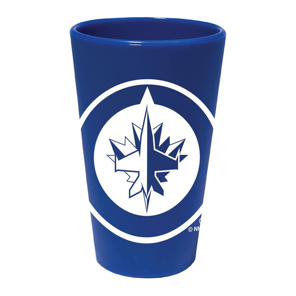 16 OZ SILICONE PINT GLASS NAVY