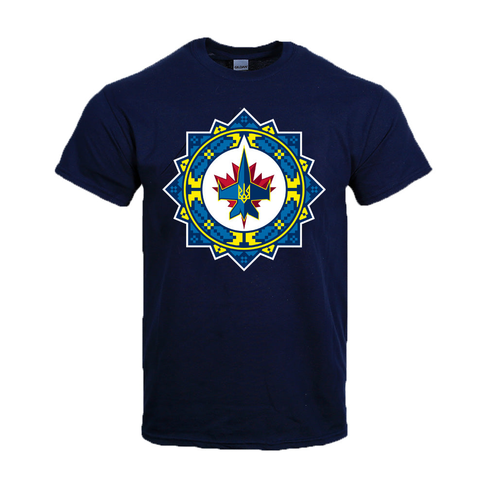 UKRAINIAN LOGO T-SHIRT - NAVY | True North Shop