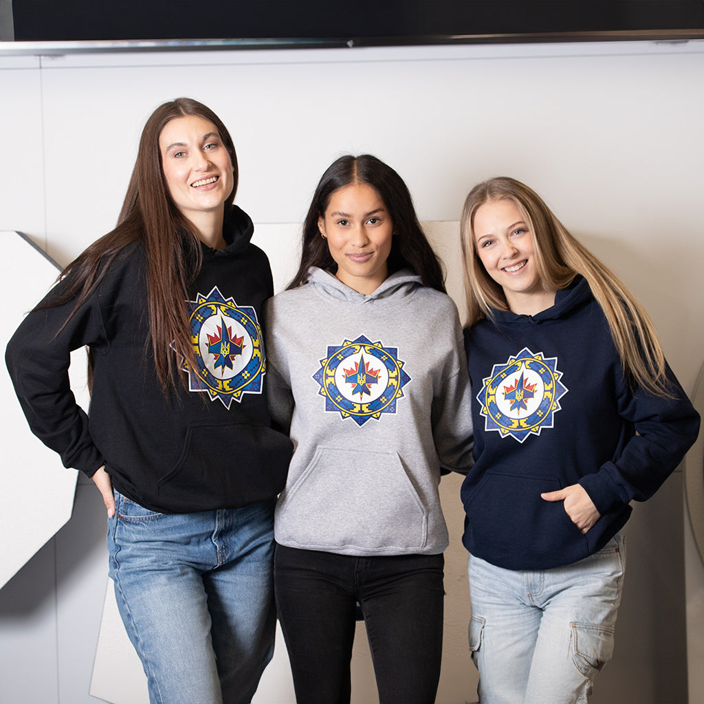 UKRAINIAN LOGO HOODY GREY