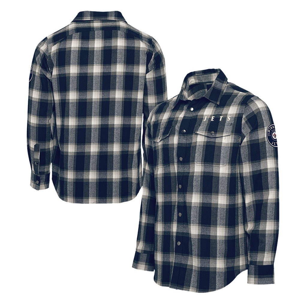 DR PLAID SNAP FRONT SHIRT