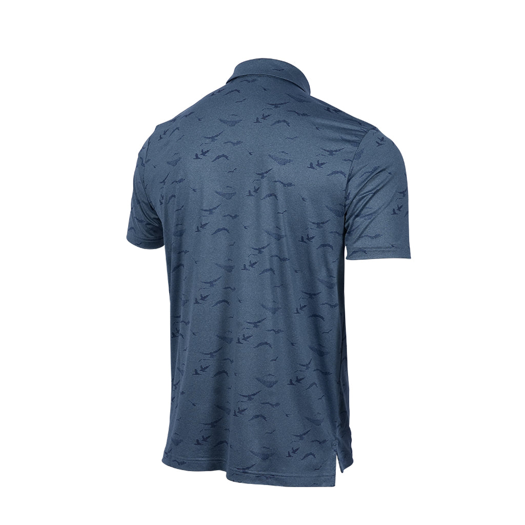 MELANGE SUEDE PATCH POLO