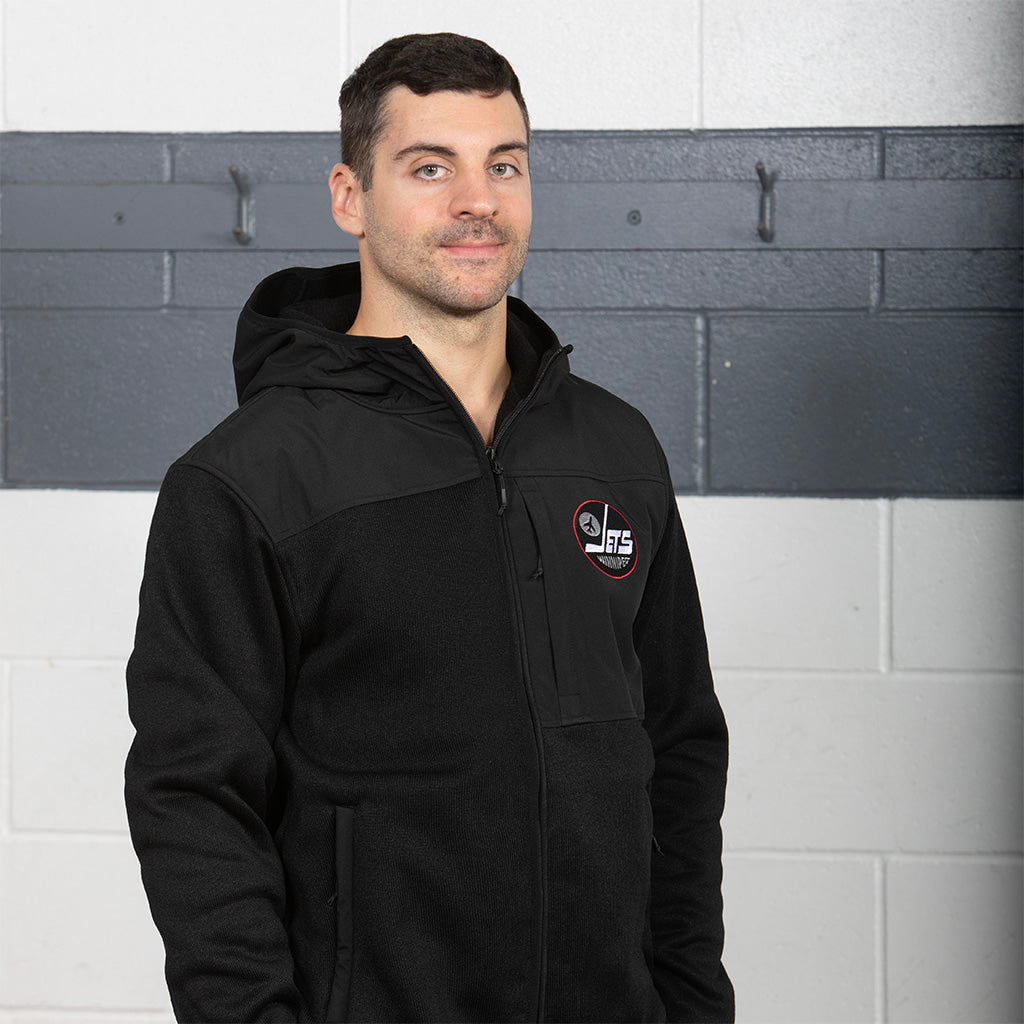 TONAL ALT SWEATERKNIT ZIP HOOD