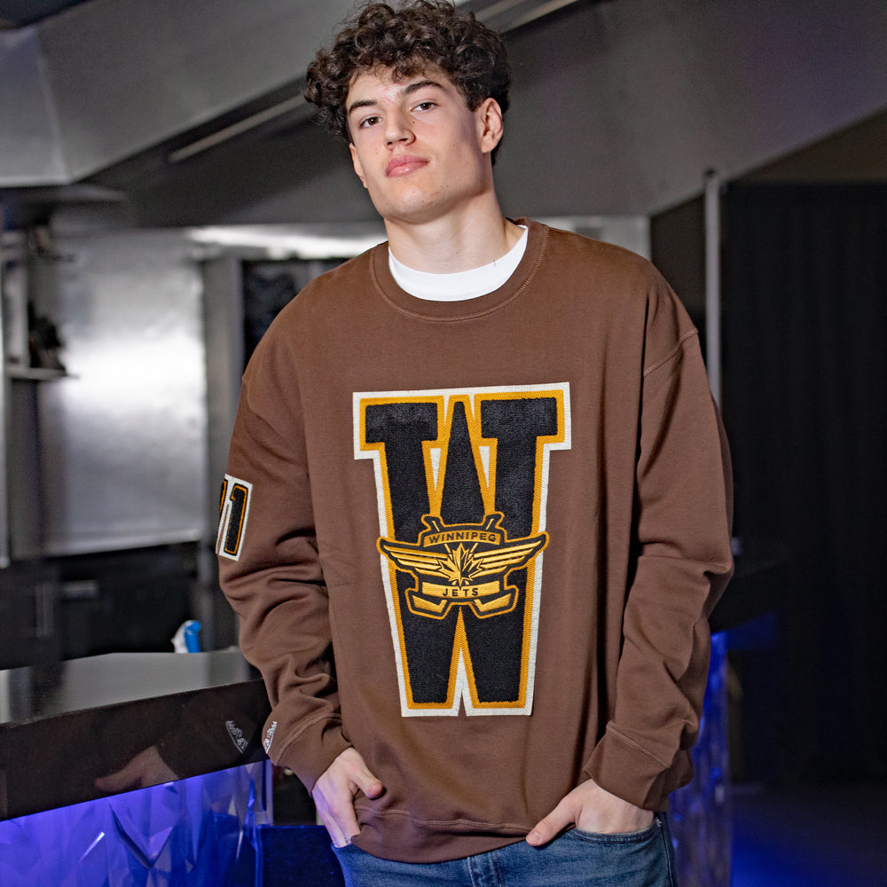 VARSITY OVERSIZED CREWNECK FLC