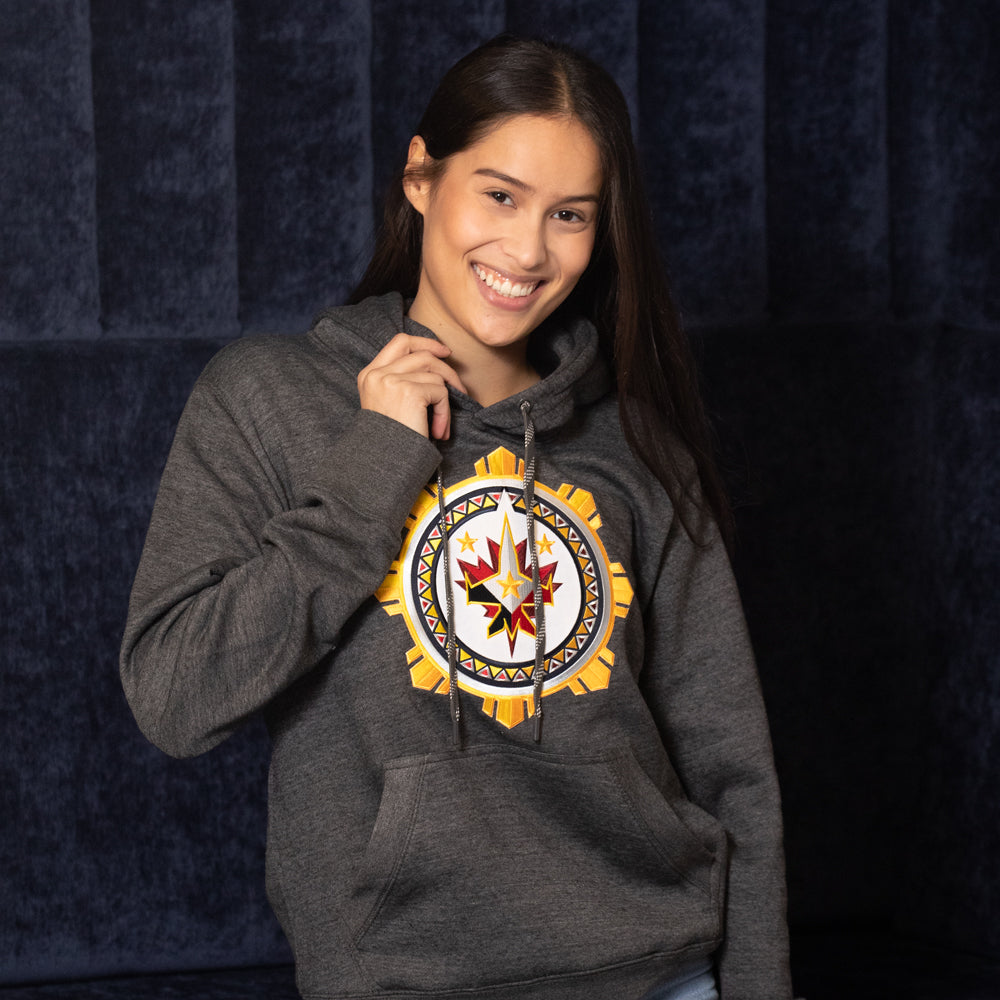 FILIPINO CREST HOODY GREY