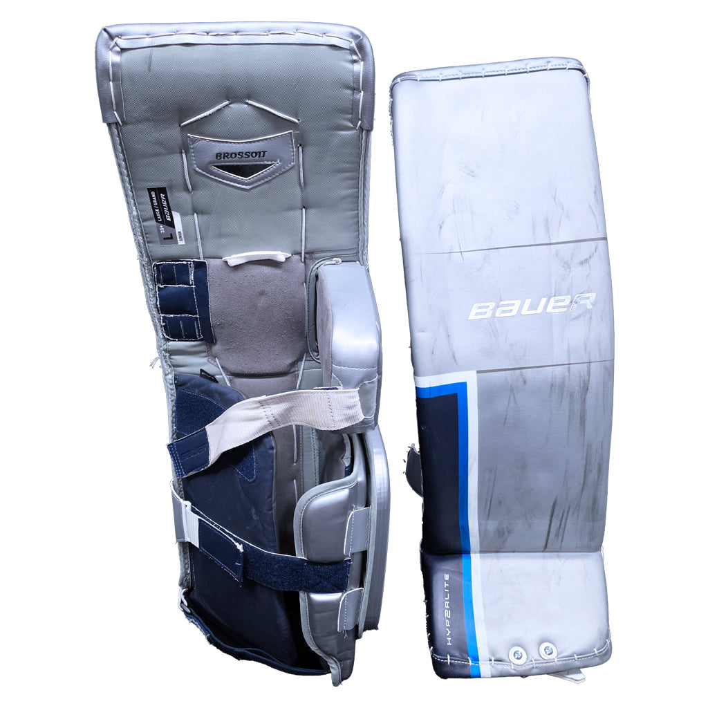 GAME USED GOAL PADS - 39 BROSSOIT
