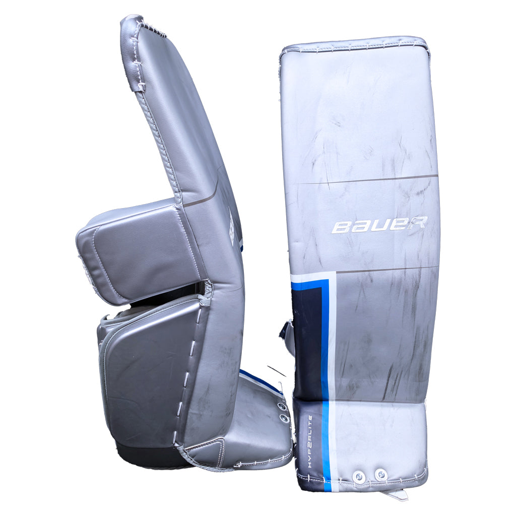 GAME USED GOAL PADS - 39 BROSSOIT