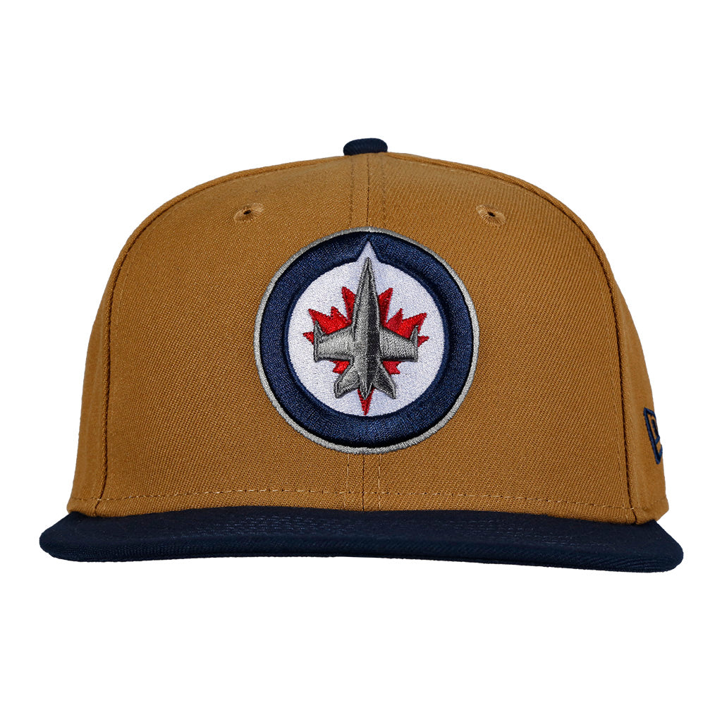 5950 LOGO CAP WHEAT/NAVY