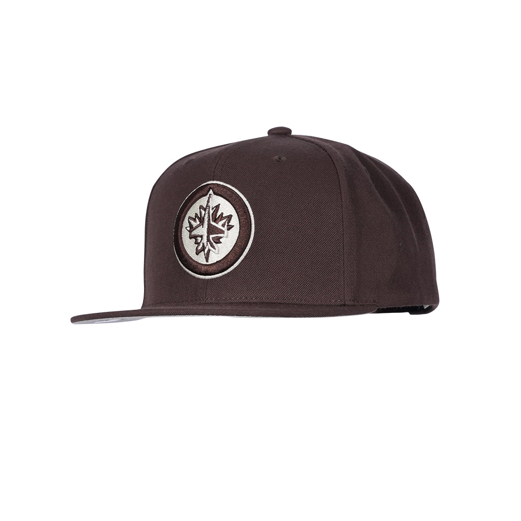 BROWN & CREAM SNAPBACK CAP