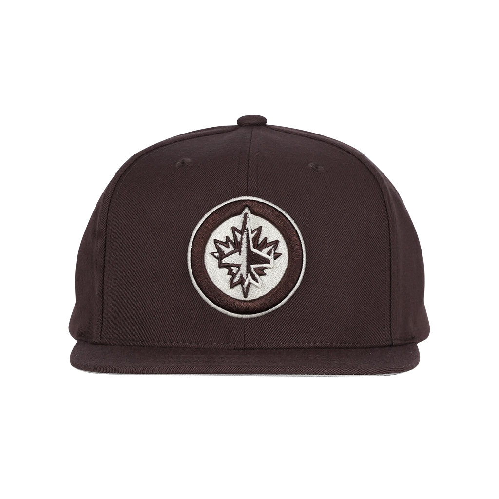 BROWN & CREAM SNAPBACK CAP
