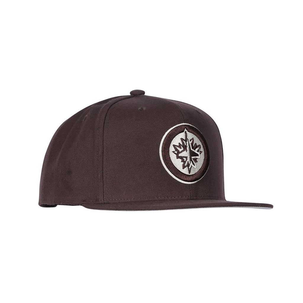 BROWN & CREAM SNAPBACK CAP