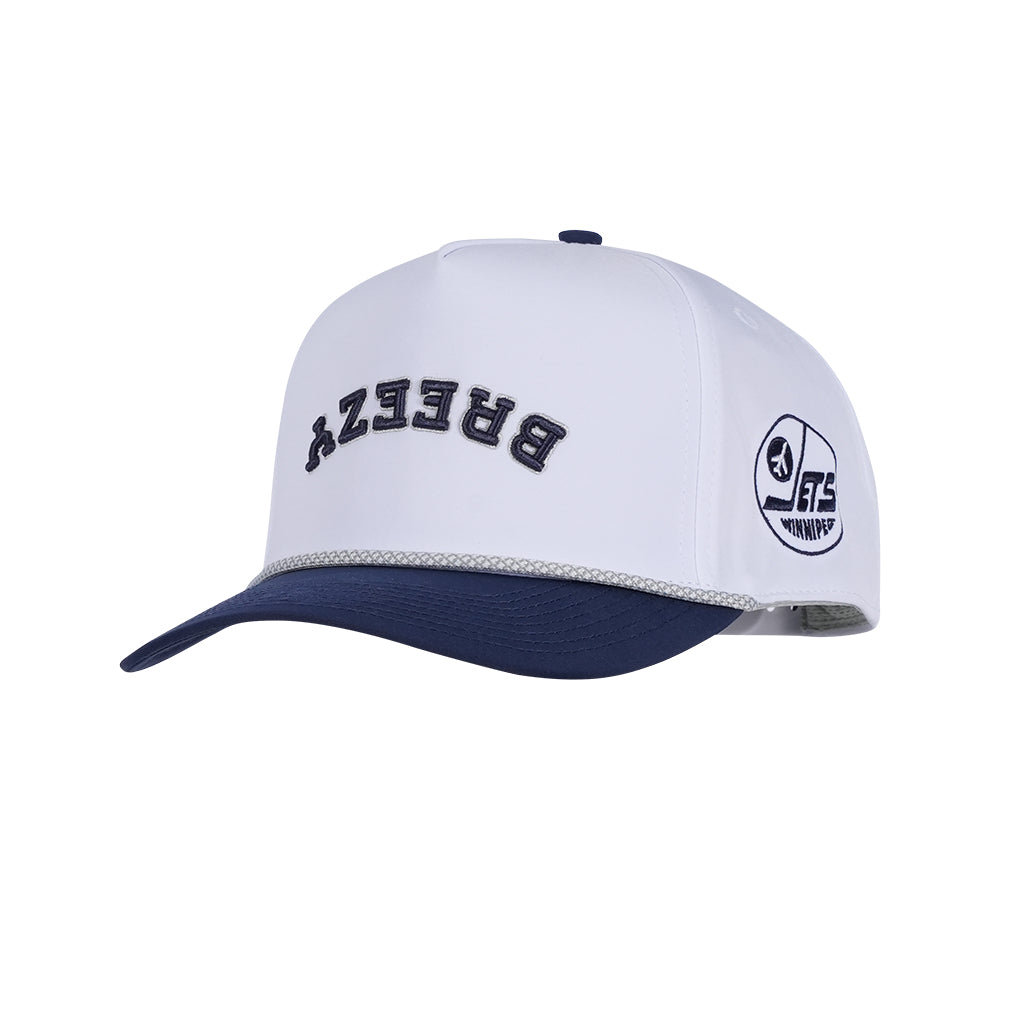 BREEZY ALT FLIPPED ROPE CAP WHT/NVY