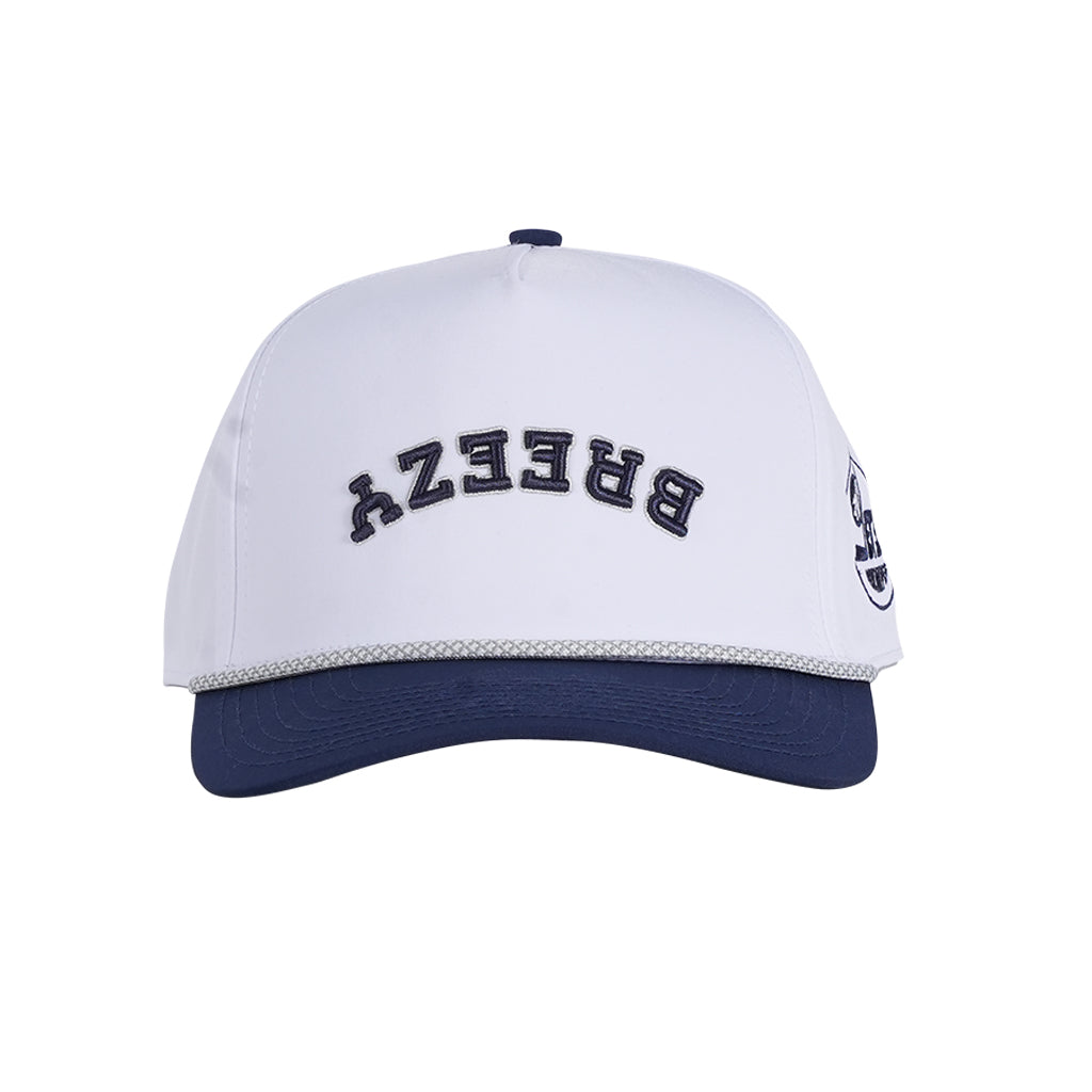 BREEZY ALT FLIPPED ROPE CAP WHT/NVY