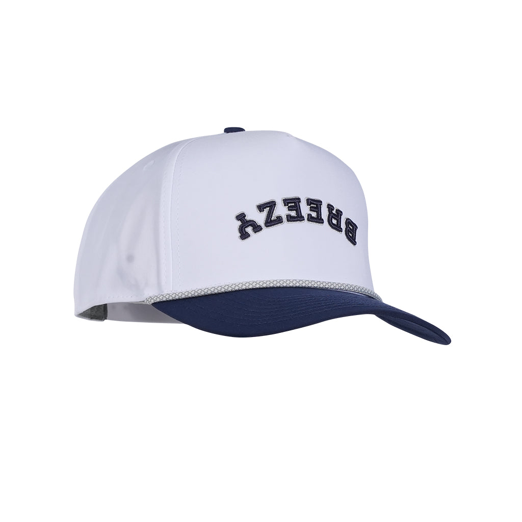BREEZY ALT FLIPPED ROPE CAP WHT/NVY