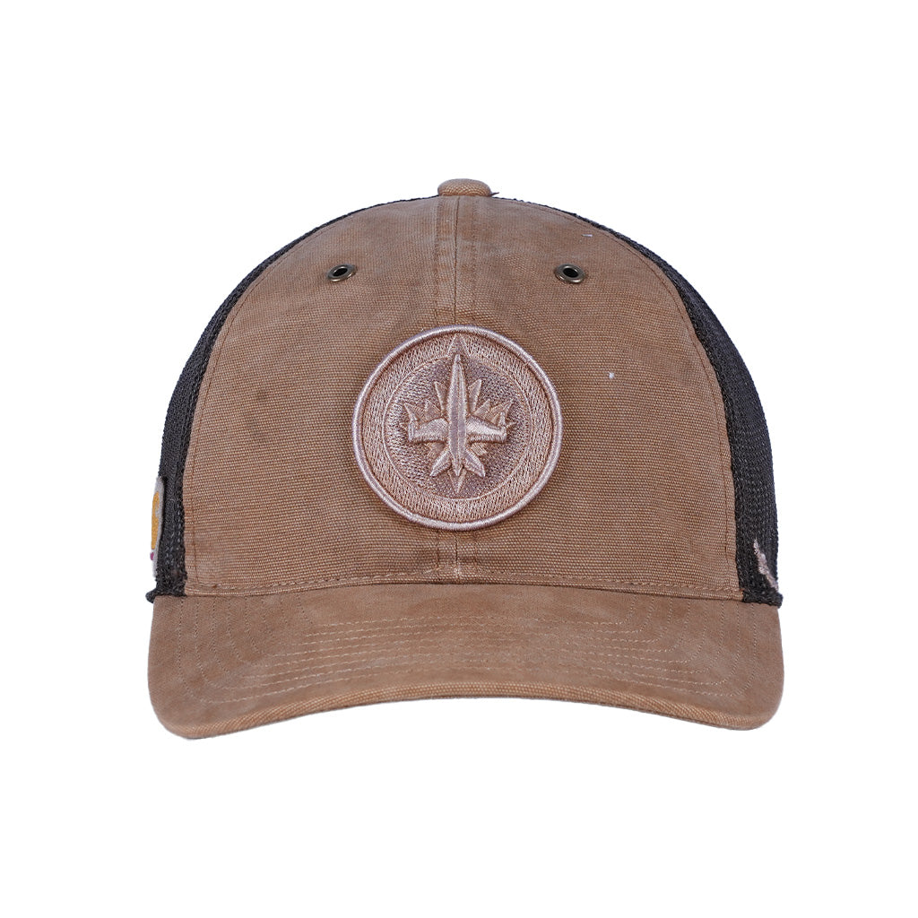 CARHARTT TRUCKER GARM.DYED BROWN