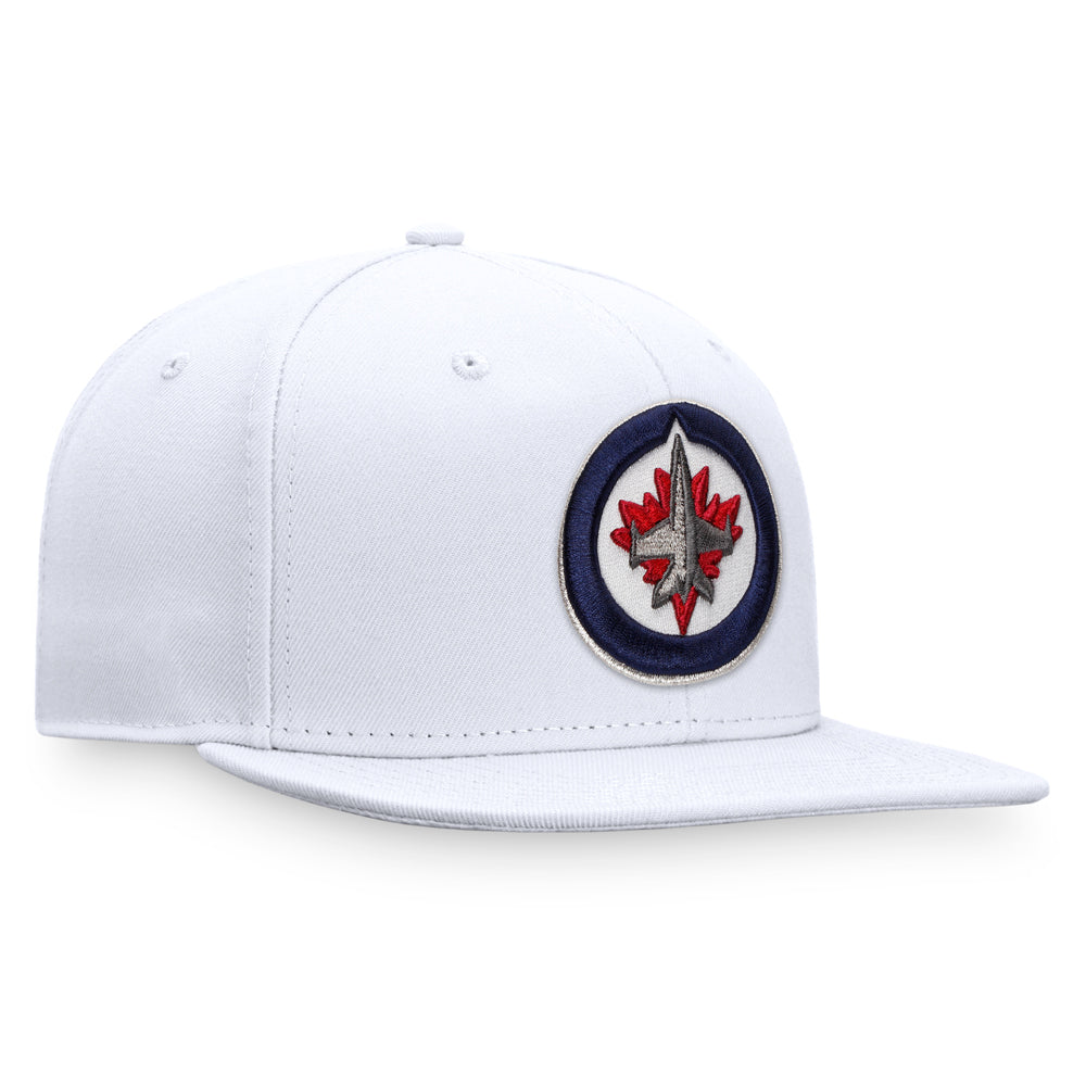 FLAT BRIM LOGO SNAPBACK WHITE