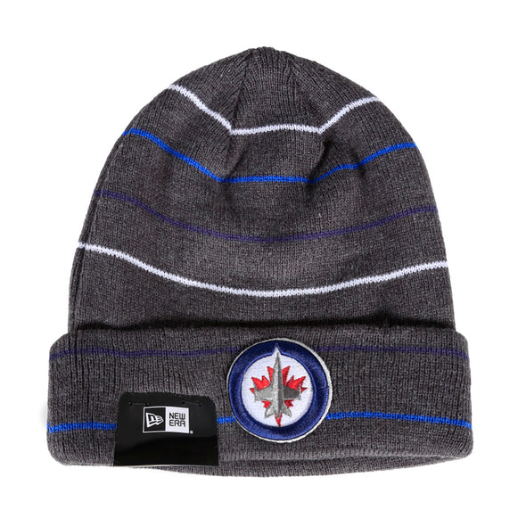 KNIT ROWED CUFFED TOQUE