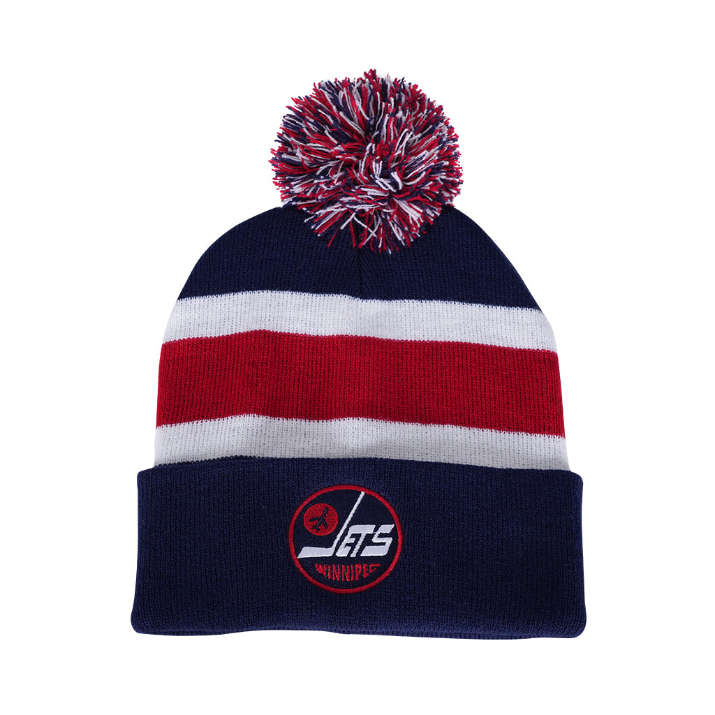 YOUTH ALT STRIPED POM KNIT