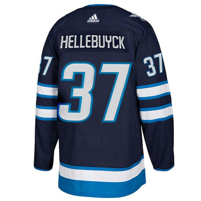 Adidas Winnipeg Jets No37 Connor Hellebuyck Camo Authentic Stitched NHL Jersey