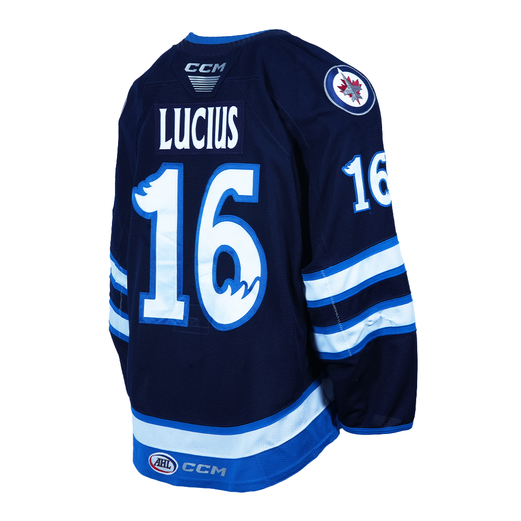 MOOSE GAME WORN JERSEY 16 LUCIUS
