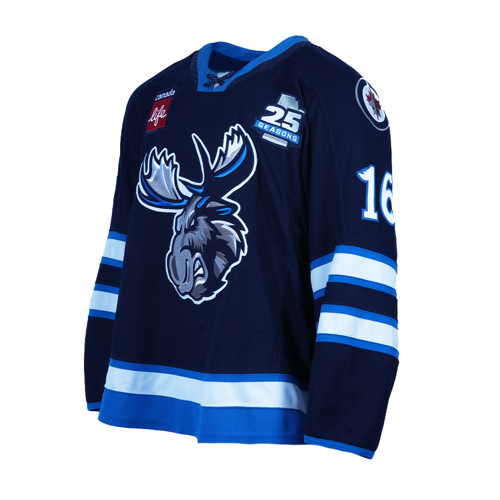 MOOSE GAME WORN JERSEY 16 LUCIUS
