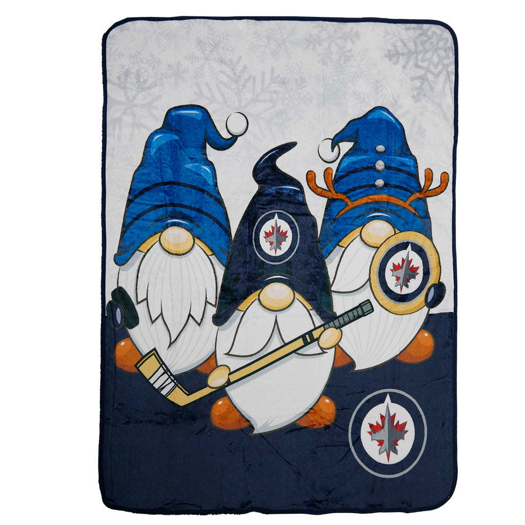 GNOME PRINT HOLIDAY THROW