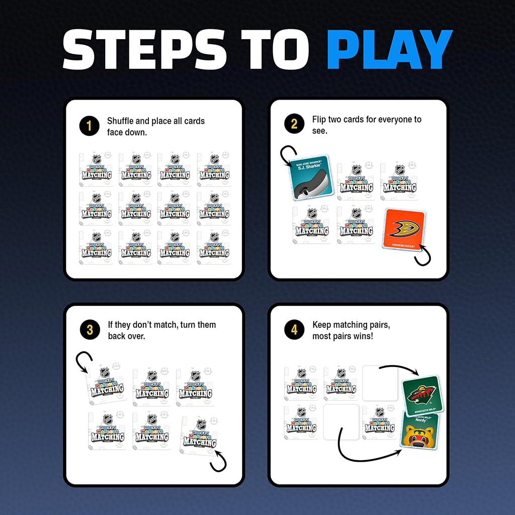 NHL MASCOTS MATCHING GAME