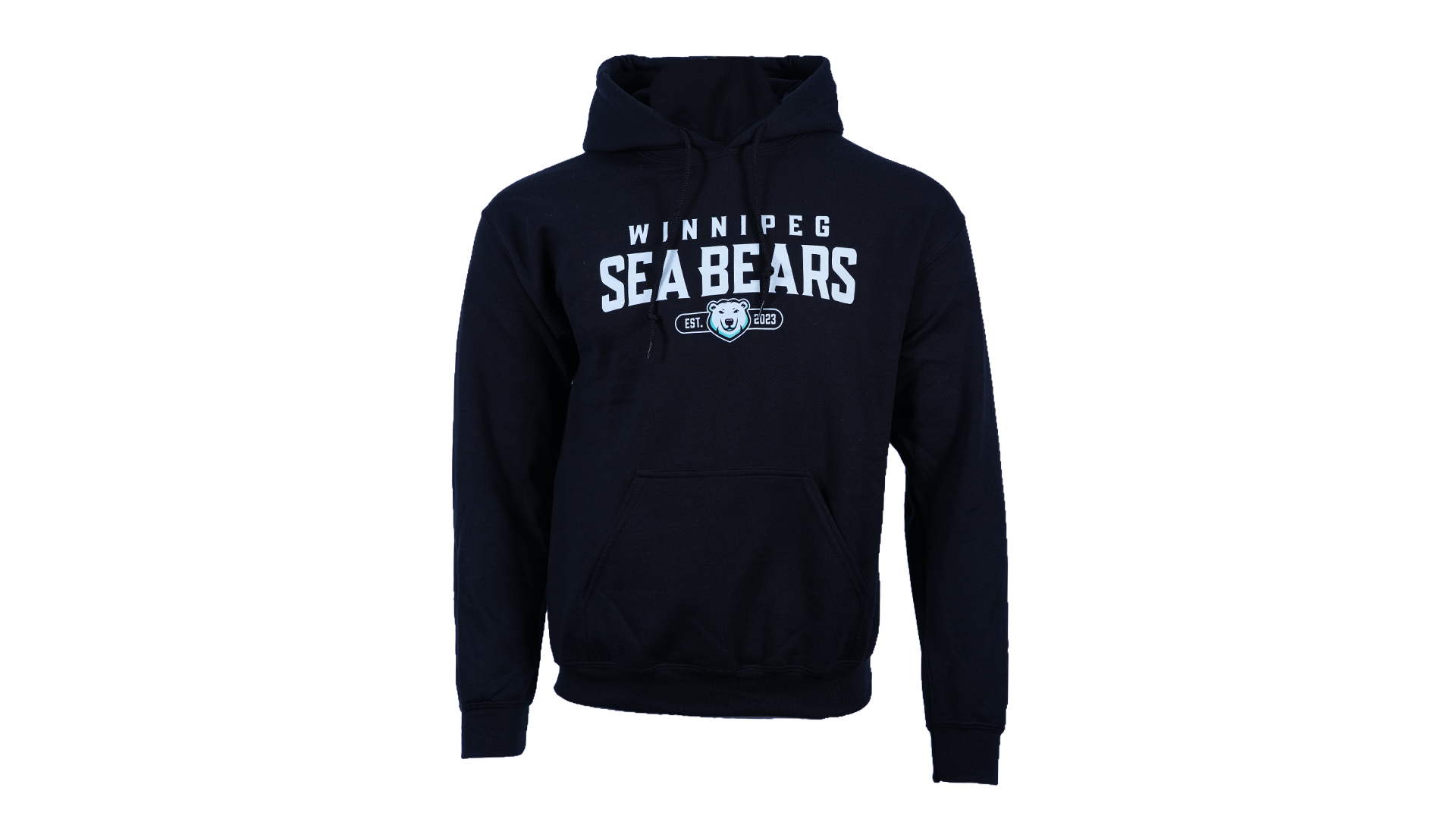 SEA BEARS WORDMARK HOODIE BLACK