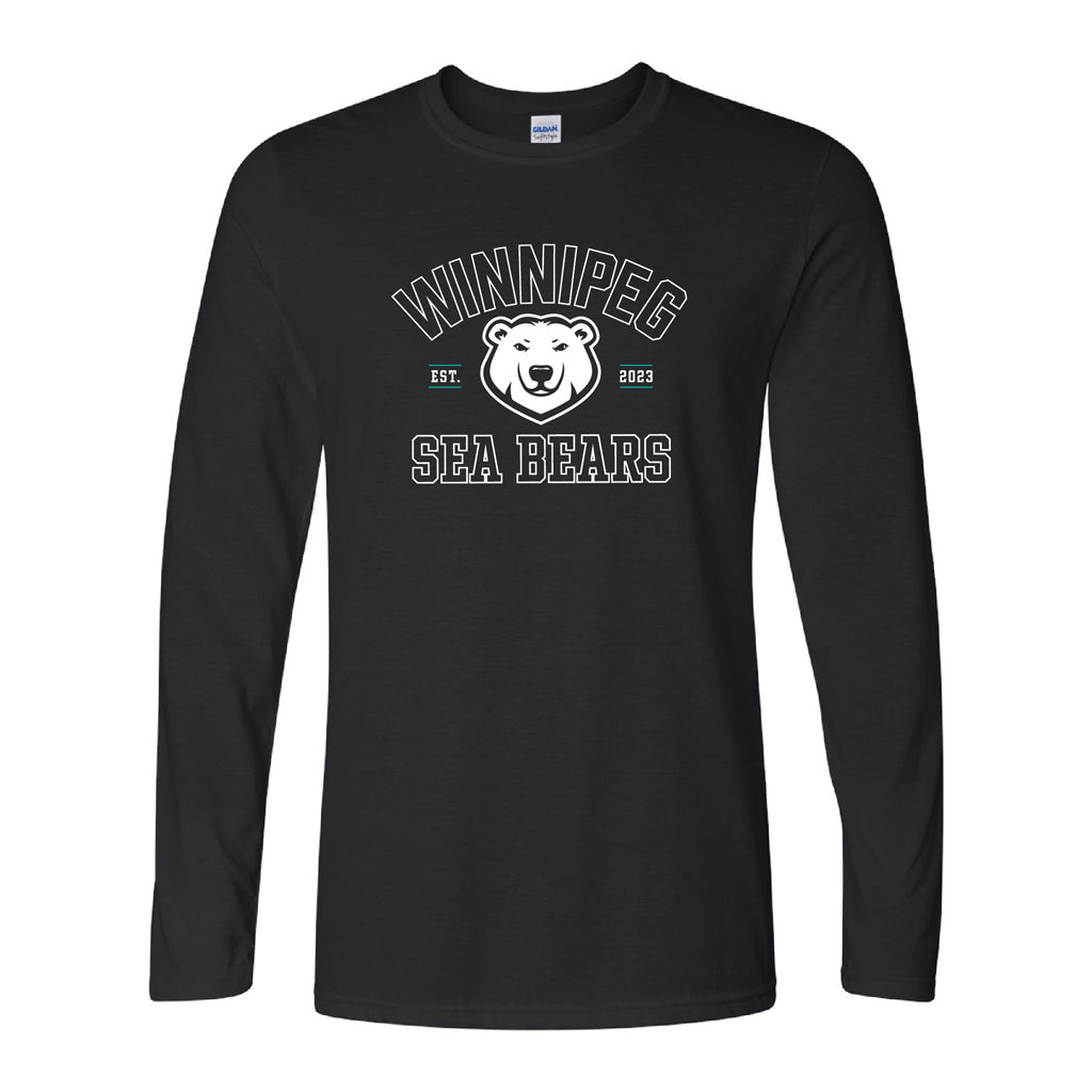 SEA BEARS RETRO CLASSIC LONGSLEEVE BLACK