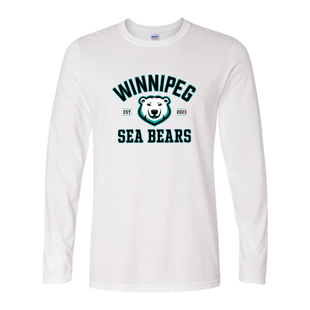 SEA BEARS RETRO CLASSIC LONGSLEEVE WHITE