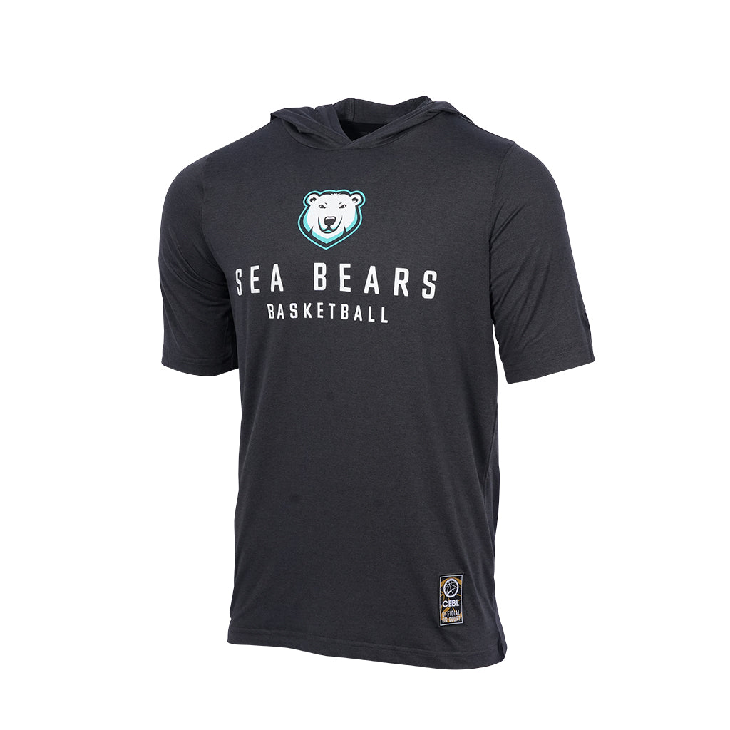 SEA BEARS SIDE LINE TEE WITH A HOODIE BLACK