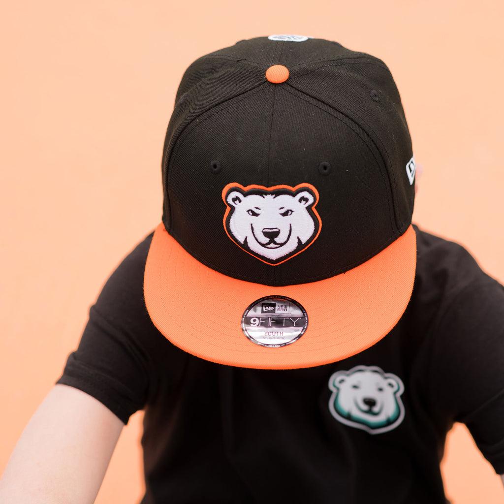 SEA BEARS YOUTH 950 SNAPBACK BLK/ORANGE