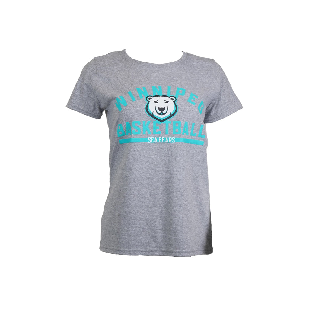 SEA BEARS WOMENS CURVE TEE GREY