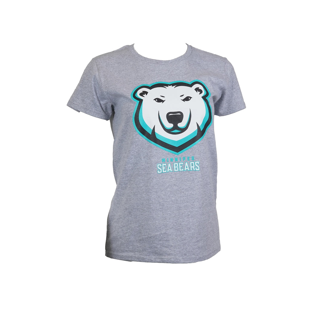 SEA BEARS WOMENS ICONIC TEE GREY