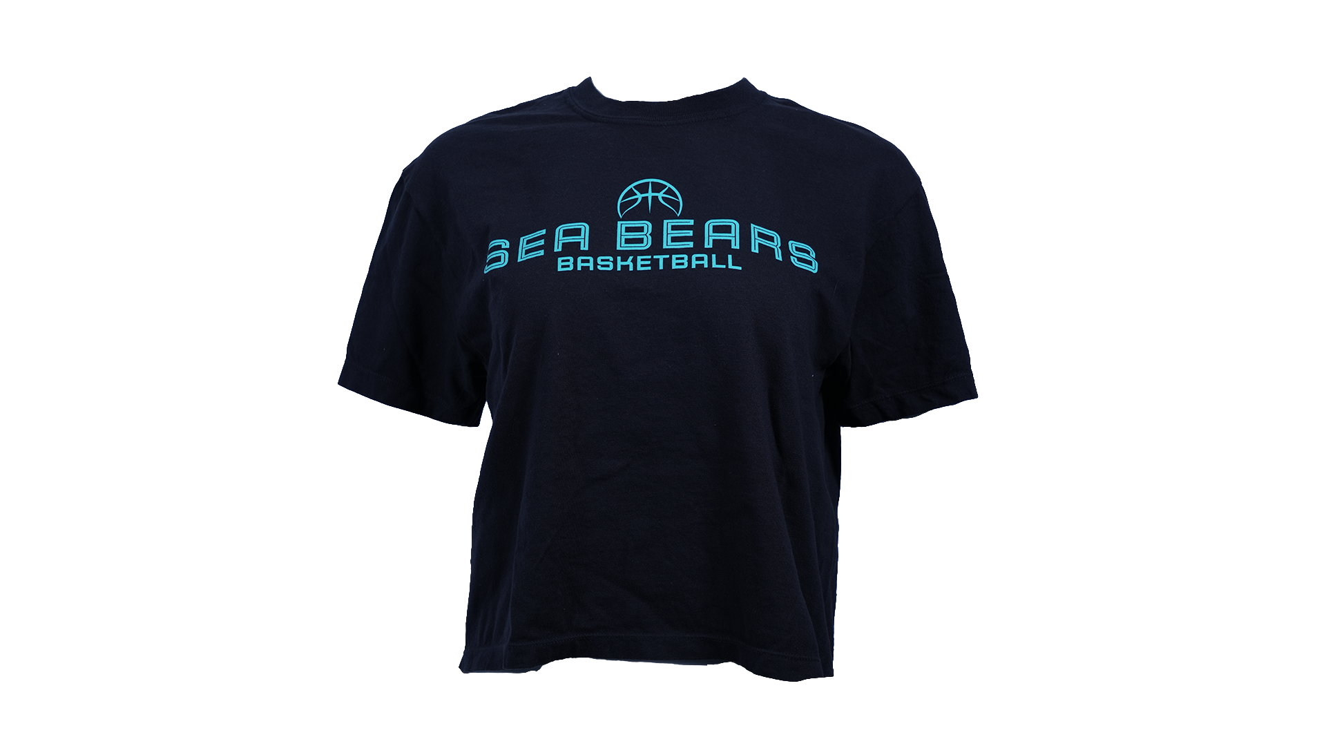 SEA BEARS BASKETBALL WOMENS BOXY TEE BLACK