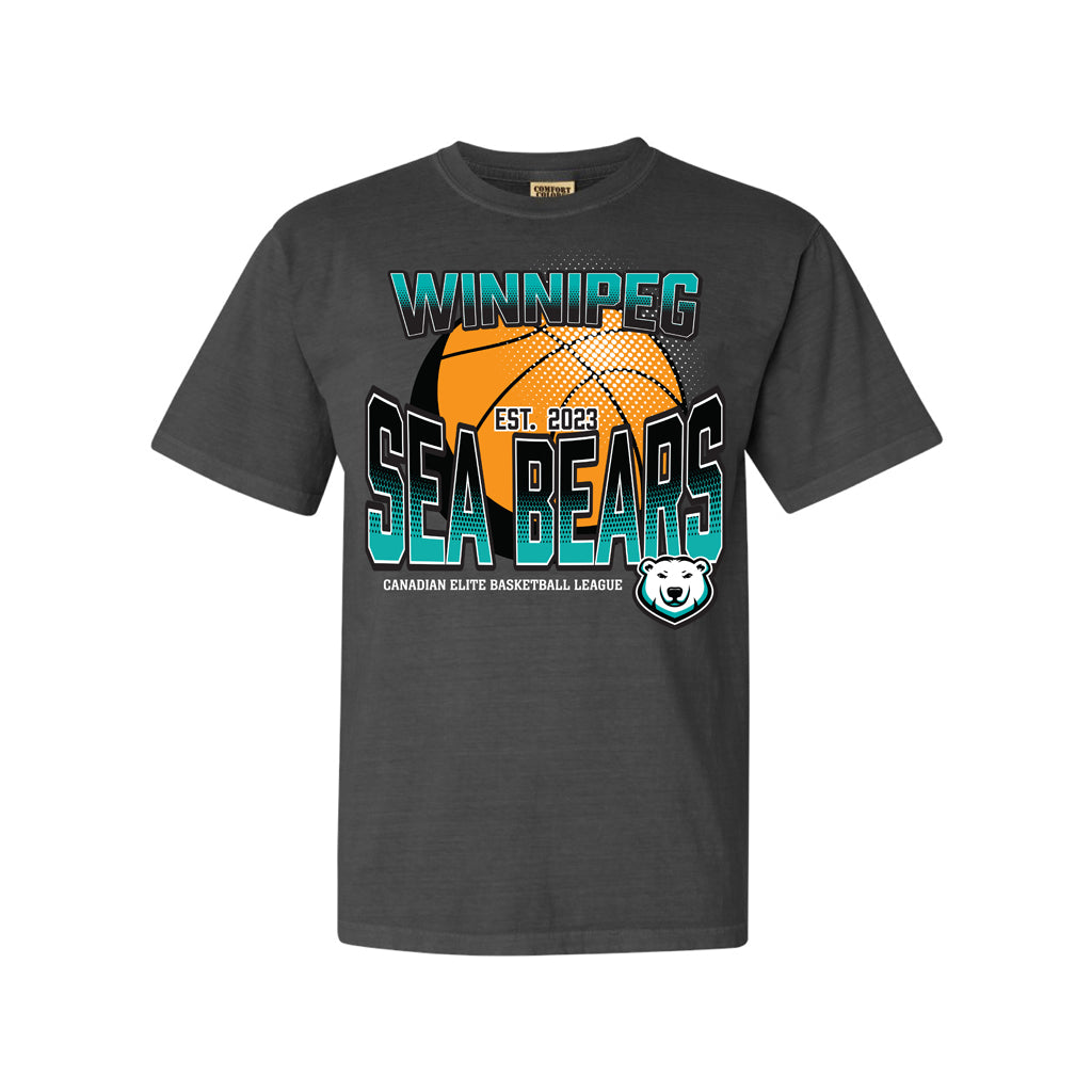 SEA BEARS YOUTH THROWBACK TEE BLACK