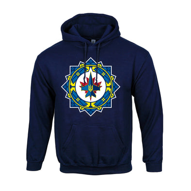 UKRAINIAN LOGO HOODY - NAVY