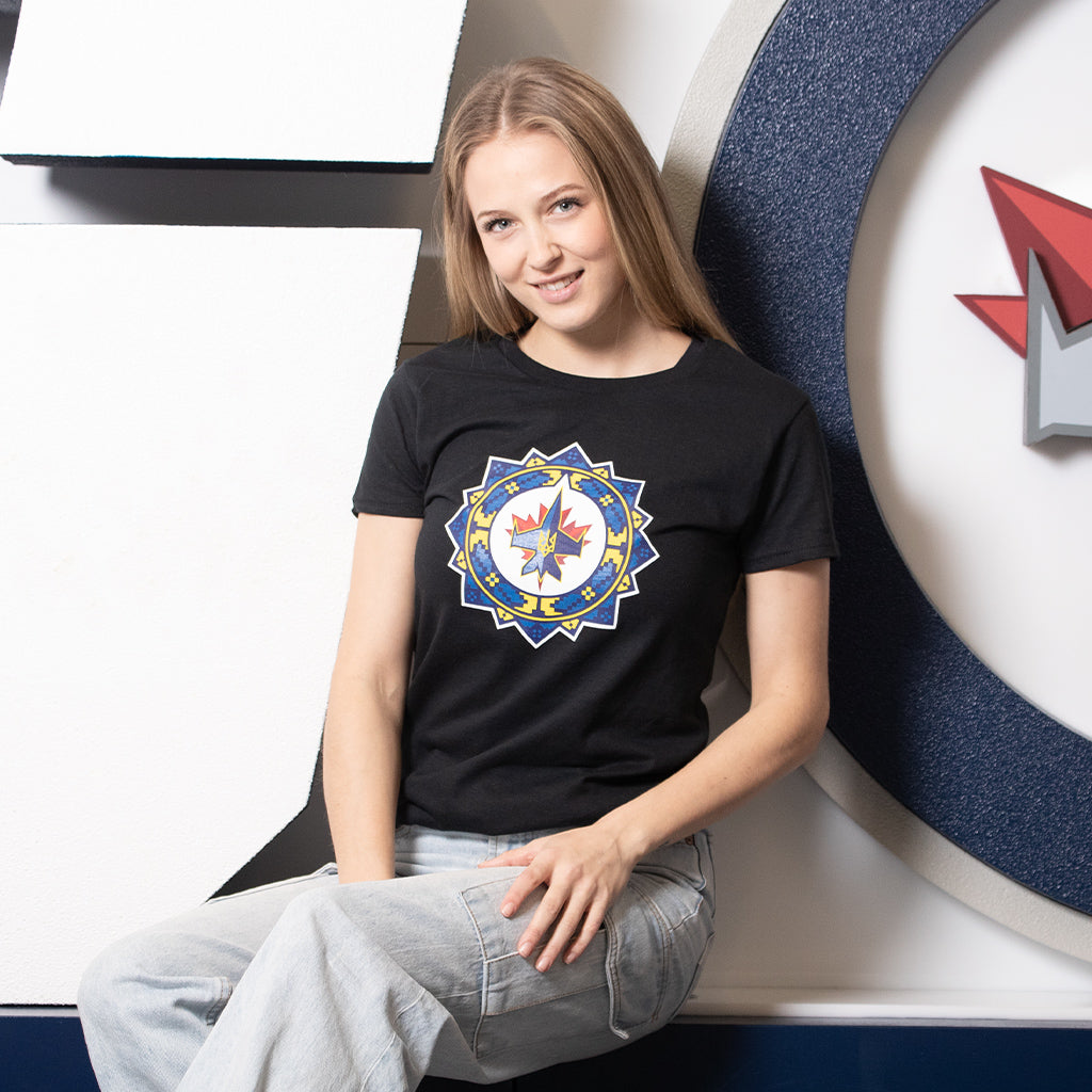 UKRAINIAN LOGO WMNS TEE BLACK