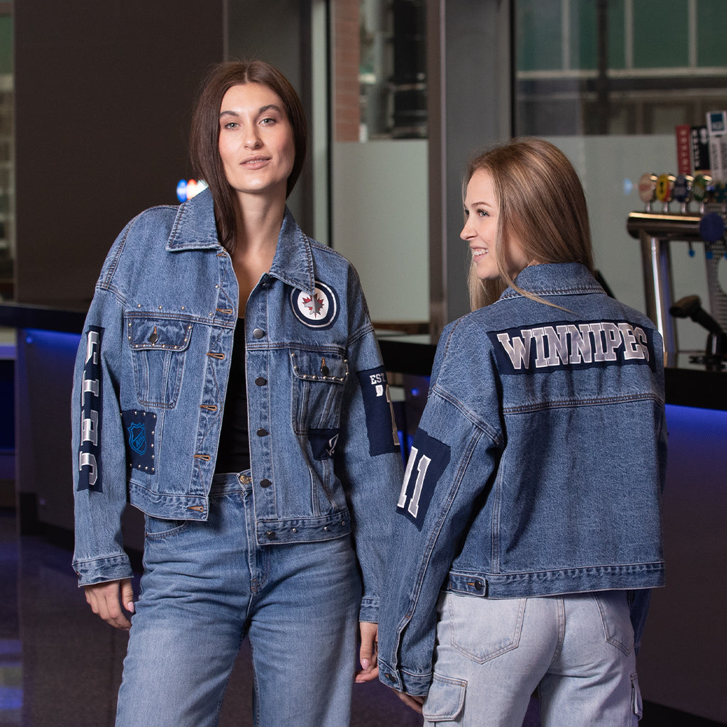 WOMEN'S GAME BALL DENIM JACKET