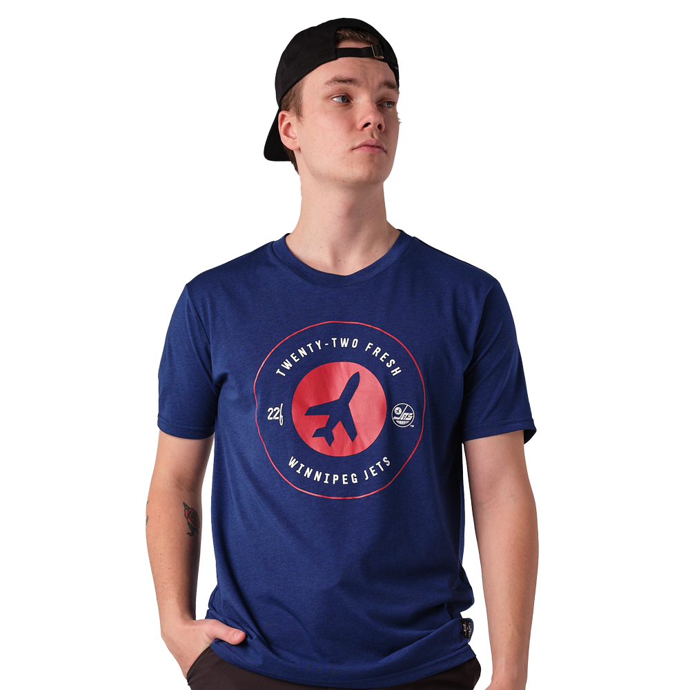 22FRESH ALT PLANE T-SHIRT NAVY