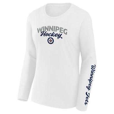 NHL Winnipeg Jets Special Pink V-neck Long Sleeve - Torunstyle