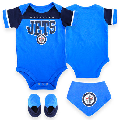 Winnipeg Jets Infant Personalized Bodysuit - Navy