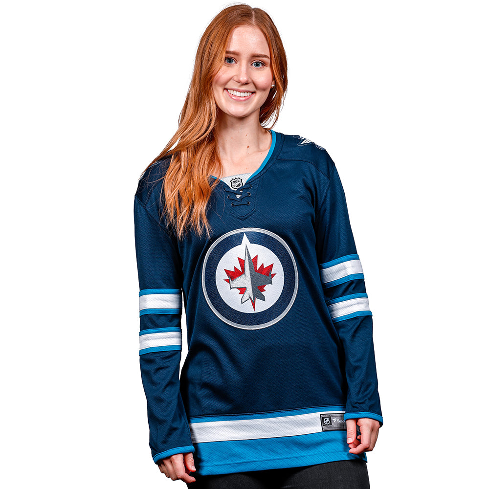 Women's Fanatics Branded Mason Appleton Navy Winnipeg Jets Home Breakaway Jersey Size: 4XL