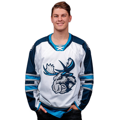 Manitoba Moose Team Issued CCM Alternate Canada Jersey Size 52 Luc