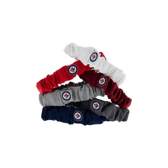 6 PACK JETS COLOR SCRUNCHIES